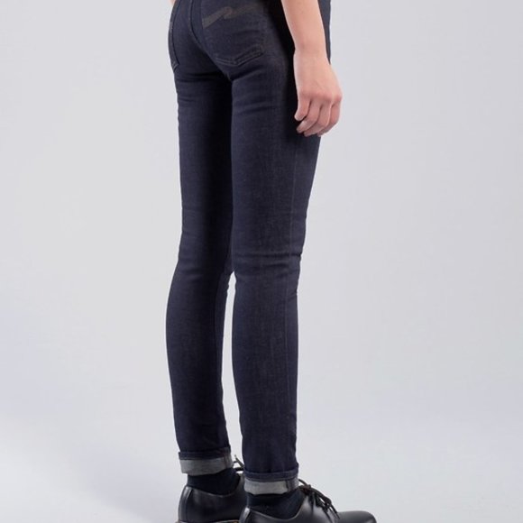 Nudie Skinny Lin Jean in Dry Steel Denim - Picture 13 of 15